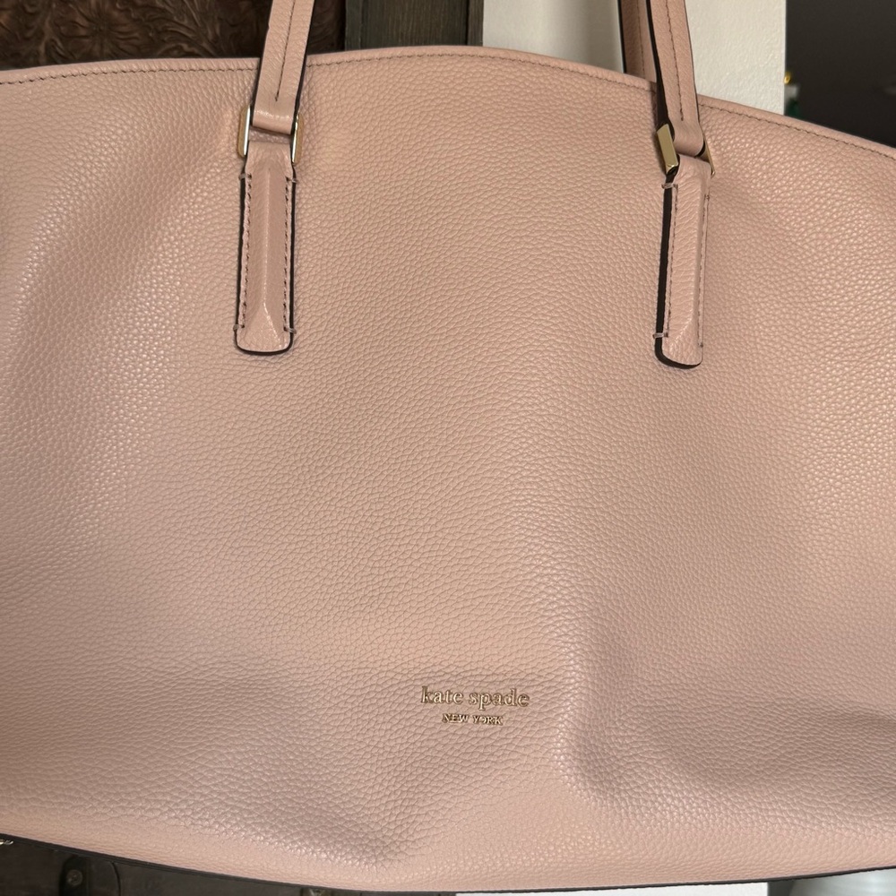 Kate Spade Abbott Palevellum Large Tote and Wallet - Picture 6 of 16
